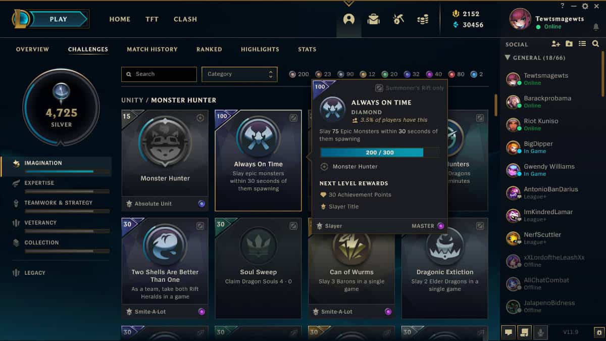 League of Legends Challenges guide and walkthrough